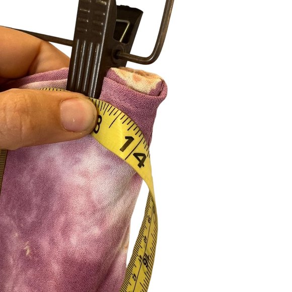 Young Broke Fabulous Purple Tie Dye Open Side Waist Tie Pants Small - Picture 9 of 11